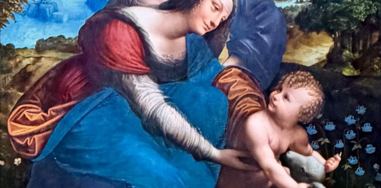 Madonna and Child with Saint Anne in a Landscape, Worshop of Leonardo da Vinci, Possibly by Gian Giacomo Caprotti - Cover image